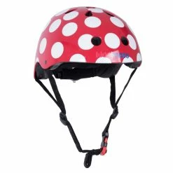 Kiddimoto Helmet - Red Dotty