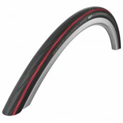 Pneumatiques Pour Cycles 700x25C Pneu Schwalbe LUGANO II - Kevlar Guard HS471 Bande Rouge - Tringle Souple - ETRTO 25-622