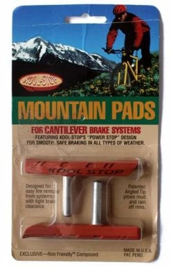 Kool-Stop Contoured MTB Cantilever Brake Pad/Holder Set