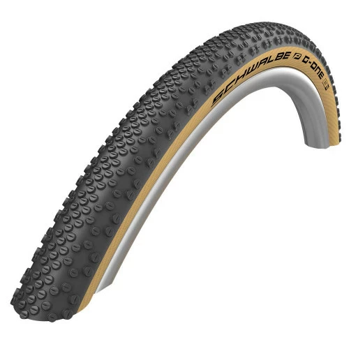 Pneumatiques Pour Cycles 27.5x1.50 - Schwalbe G-ONE Bite HS487 - Evolution - MicroSkin TLE - Tringle Souple Noir Beige - ETRTO 40-584