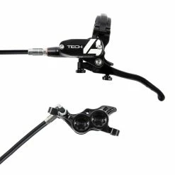 Hope Tech 4 E4 Disc Brake Set With Black Hose